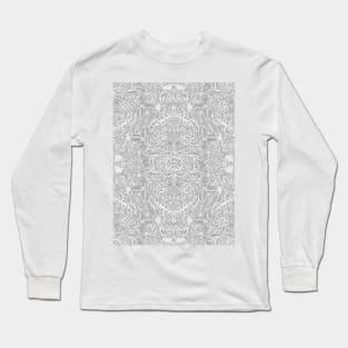 Frost & Ash - an Art Nouveau Inspired Pattern Long Sleeve T-Shirt